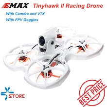 EMAX Tinyhawk II 75 мм 1-2S Whoop FPV гоночный Дрон RC Квадрокоптер BNF RTF w/ FrSky D8 Runcam 2 Cam камера 25/100/200 мВт VTX ESC