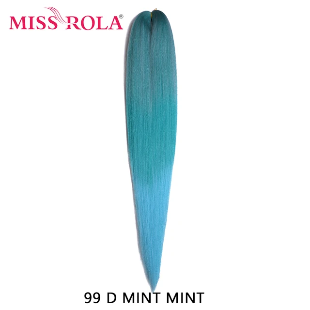 Miss Rola Synthetic 30 Inch 100g Kanekalon Hair Braid Yaki Straight Pre Stretched Pink Wholesale Bulk Hair Extension Jumbo Braid #Burgundy