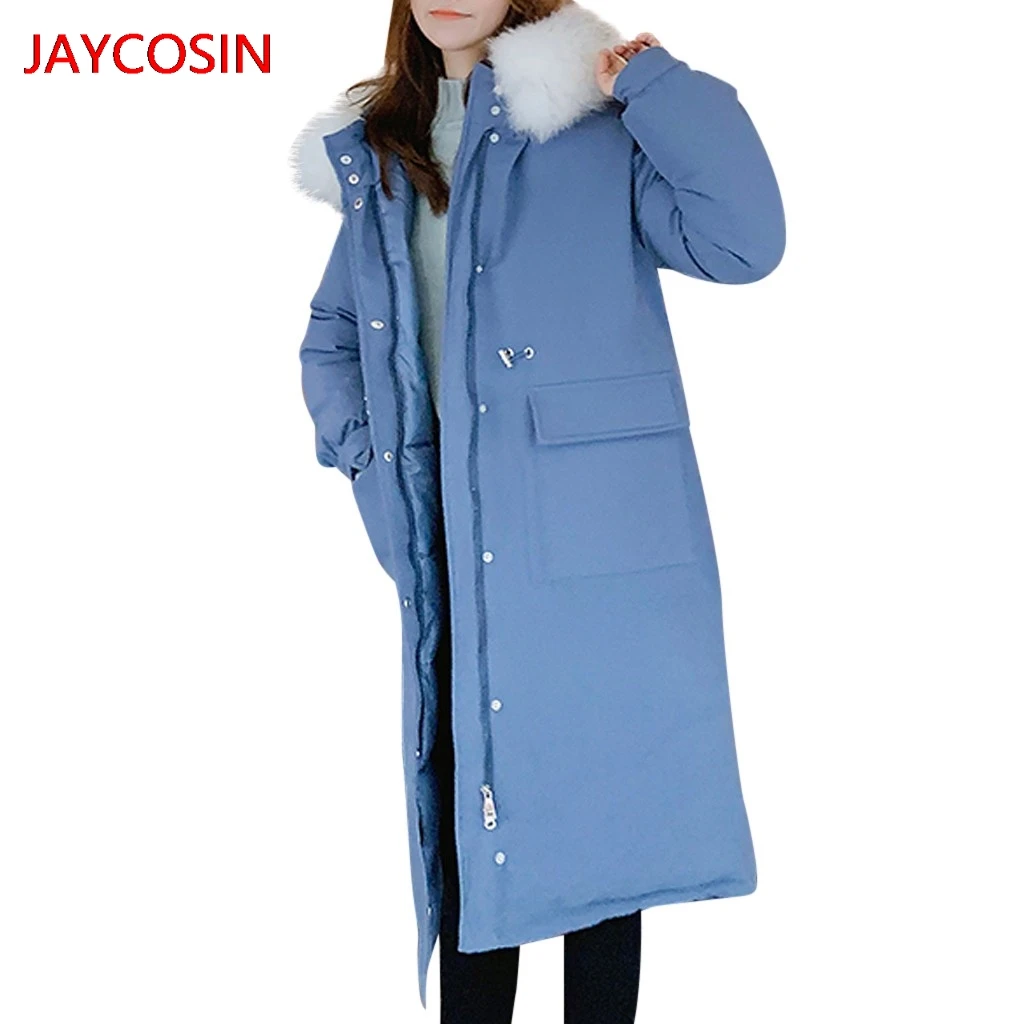 JAYCOSIN женские парки одежда женская зимняя теплая толстая верхняя одежда пальто с капюшоном Тонкая хлопковая стеганая куртка Лидер продаж L4008027
