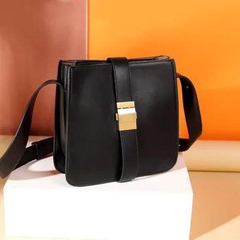 

Fashion Casual Square women bag 2020 New High quality Buckle Women's Designer Handbag Simple Shoulder Messenger Bags