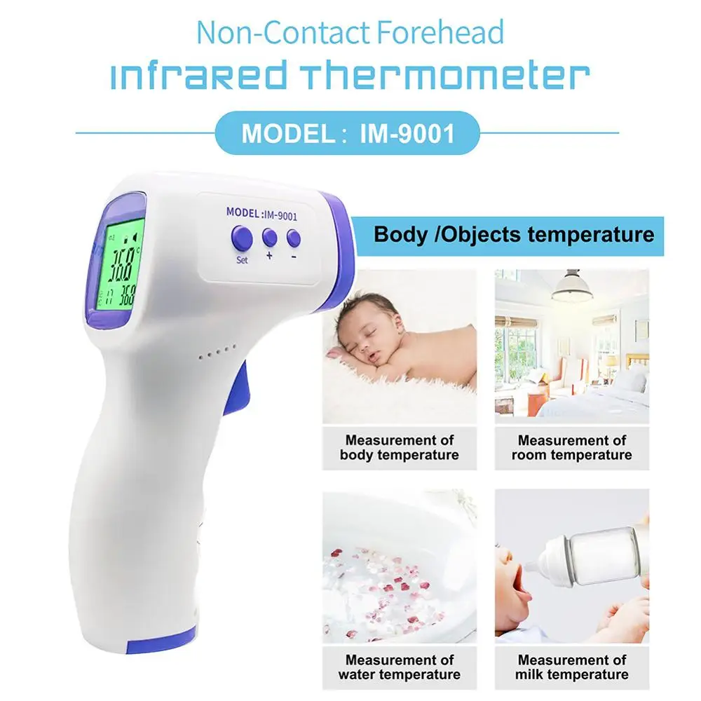 

Human Body Infrared Electronic Thermometer Frontal Temperature Gun Non-contact Thermometer Household Accurate Thermometer