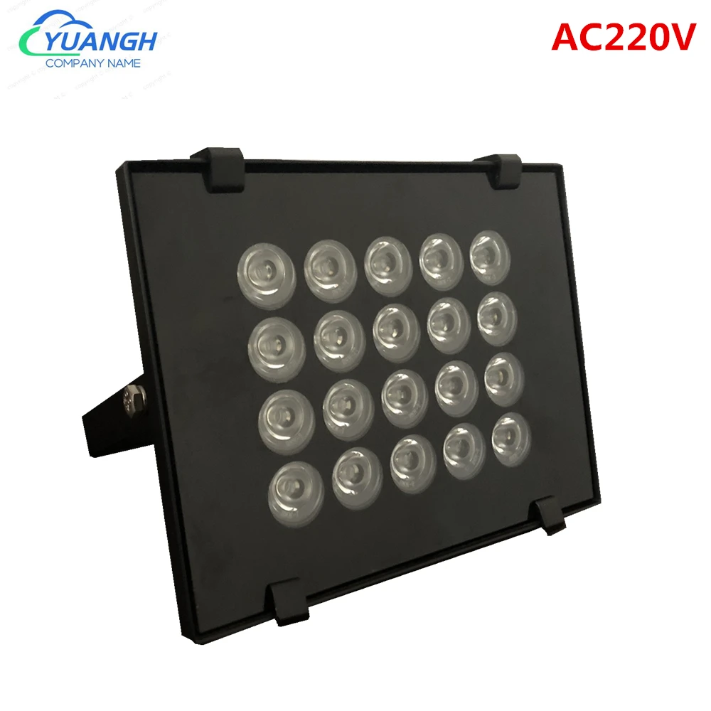 Outdoor CCTV Fill Light AC 220V 20Pcs LEDS Array IR Illuminator Infrared Lamp IP66 850nm Waterproof For CCTV Camera