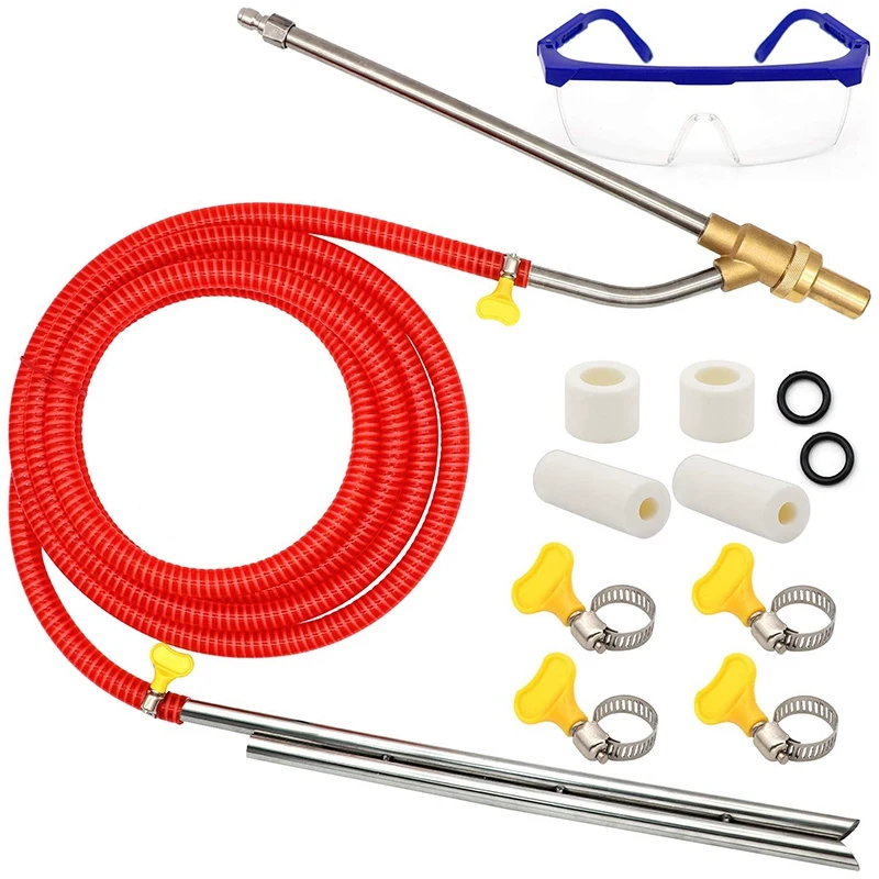 Pressure Washer Sandblasting Kit, Wet Sandblaster Attachment, 5000 Psi