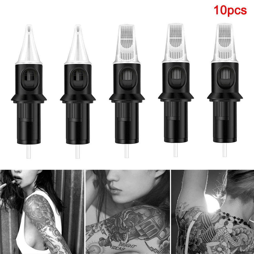 10pcs Disposable Tattoo Needles Set Cartridge Needles Magnum Long Taper Body Arts Pen Machine V9-Drop