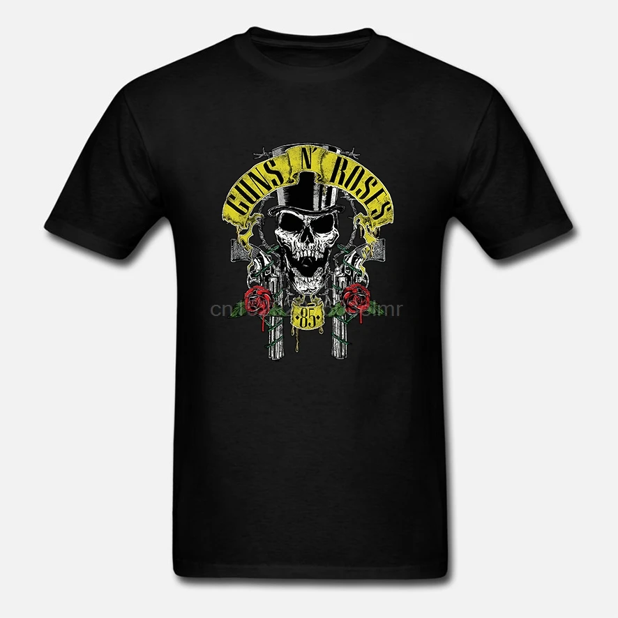 Hot Sale Fashion Guns N' Roses T Shirt Men American European Vintage Rock Band Tee Homme O-neck Short Sleeve Cotton |