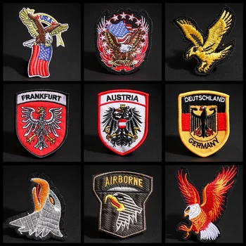 

Eagle Germany Flag Embroidered Patch for Clothing Iron on Sew Applique Cute Fabric Clothes Shoes Bags DIY Decoration Patches