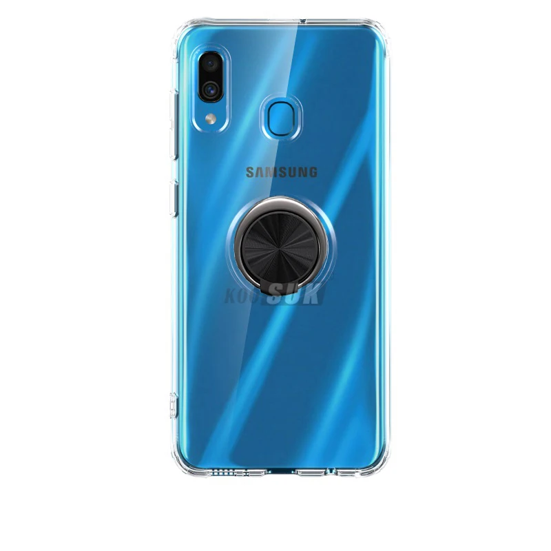 Для samsung Galaxy A10 A20 A30 A40 A50 A60 A70 A80 A20E M40 A30S A50S чехол Чехол прозрачный мягкий силиконовый чехол Чехол для мобильного телефона samsung чехол s - Цвет: Черный