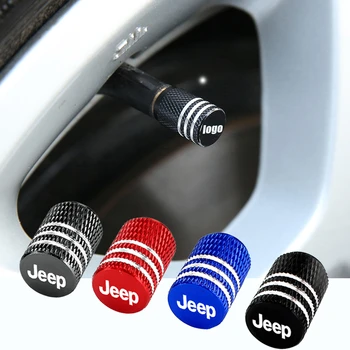 

Alloy Car Wheel Tire Valve Caps For Jeep Wrangler JK JL TJ Cherokee Commander Renegade Compass Liberty Air Leakproof Accessories