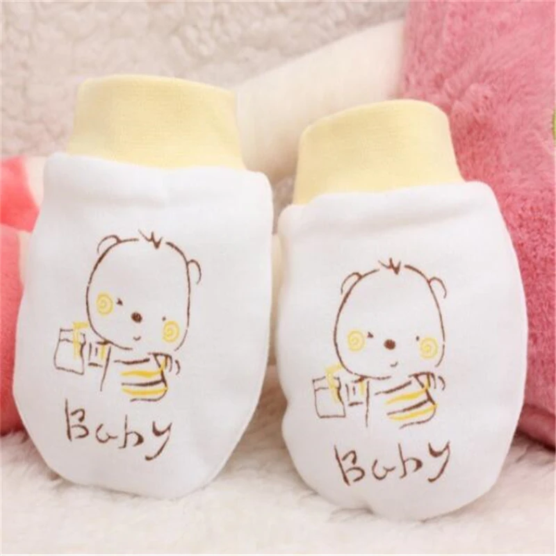 Cartoon Anti-grasping Gloves Four Seasons Newborn Safety Boys Girls Anti Scratch For Newborn Protection Face Baby Mitten anti scratching gloves,baby mittens