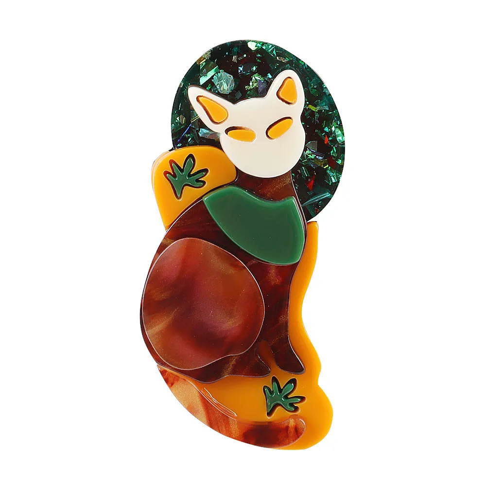 

New Cute Colorful Cat Acrylic Brooches For Women Girls Cartoon Animal Cats Badge Brooch Lapel Pins Fashion Party Jewelry Gifts