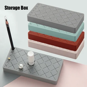 

Newly 18 Grid Silicone Cosmetic Storage Rack Household Lipstick Storage Rack Bedroom Multifunctional TE889