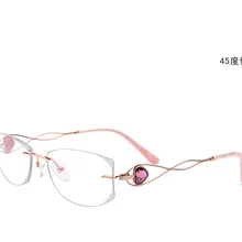 Belight оптические титановые корейские Роскошные Алмазные боковые лома женские без оправы ультралегкие очки оправы Рецептурные очки 0923