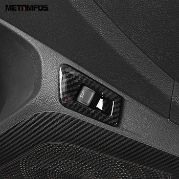 

For Volkswagen T-ROC TROC 2017 2018 2019 Tail Door Rear Trunk Switch Cover Trim Carbon Fiber Interior Accessories Car Styling