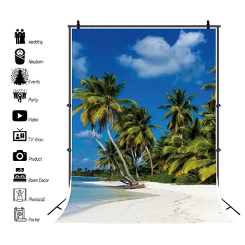

Summer Tropical Seaside Beach Nature Scenery Portrait Backdrop Photography Backdrops Photographic Background For Photo Studio