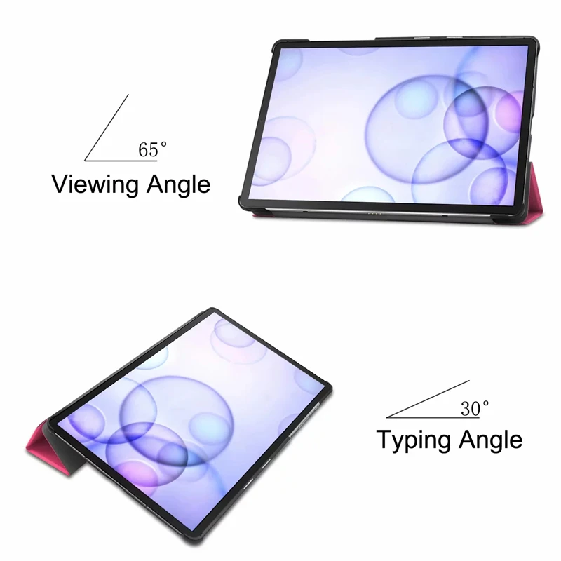 100 шт/партия для Samsung Galaxy Tab S6 10,5 чехол ультра тонкий умный корпус стоящий чехол для Galaxy Tab S6 10,5 дюймов SM-T860 планшет