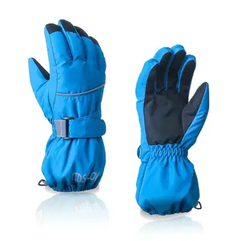 

Children Full Fingers Outdoor Skiing Gloves Thickened Waterproof Windproof Non-slip For Winter Warm Thermal Kids Hand Mittens