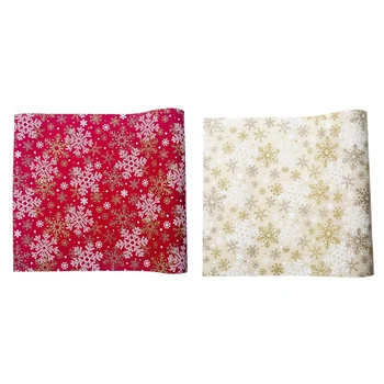 

2 Pcs Christmas Table Runner Table Accessories Polyester Table Flag Tablecloths Party Table Decoration Snowflake Printed Tablecl