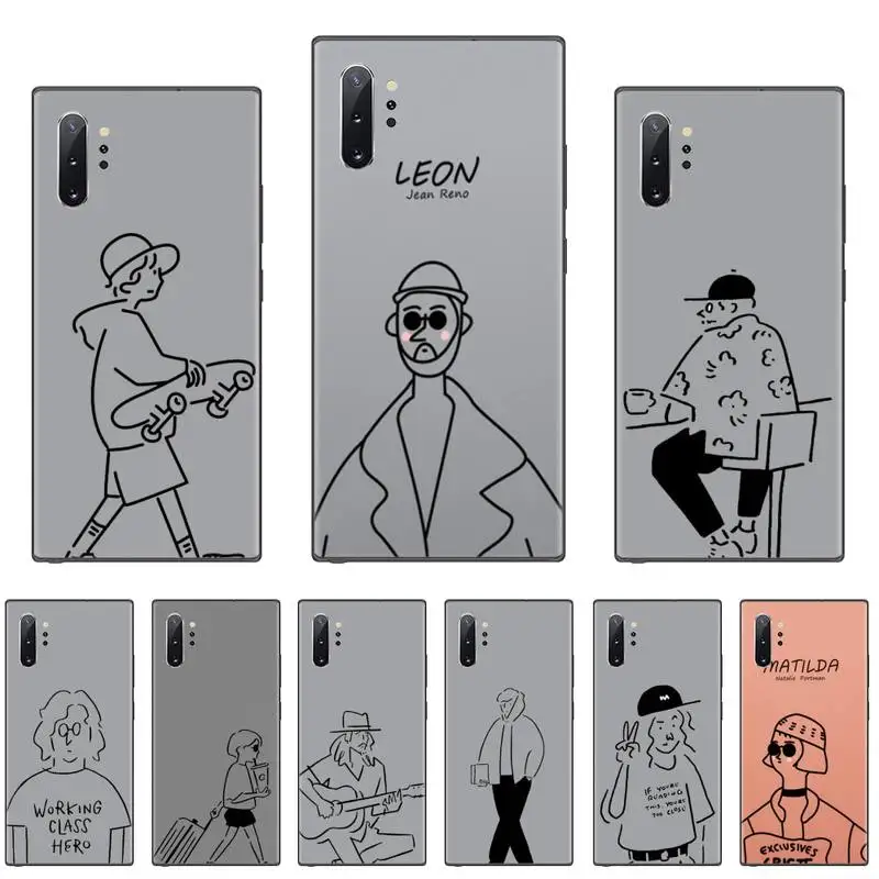 

This killer is not too cold Killer Leon Phone Case For Samsung Galaxy S8 S9 S10 Plus S10E Note 3 4 5 6 7 8 9 10 Pro Lite cover