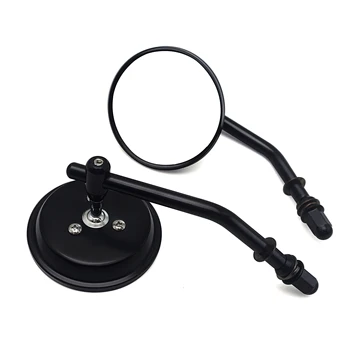 

Universal 8 10mm Motorcycle Rearview Mirror Black Scooter Retro Moto Side Mirrors FOR Benelli Leoncino 500 royal enfield msx125