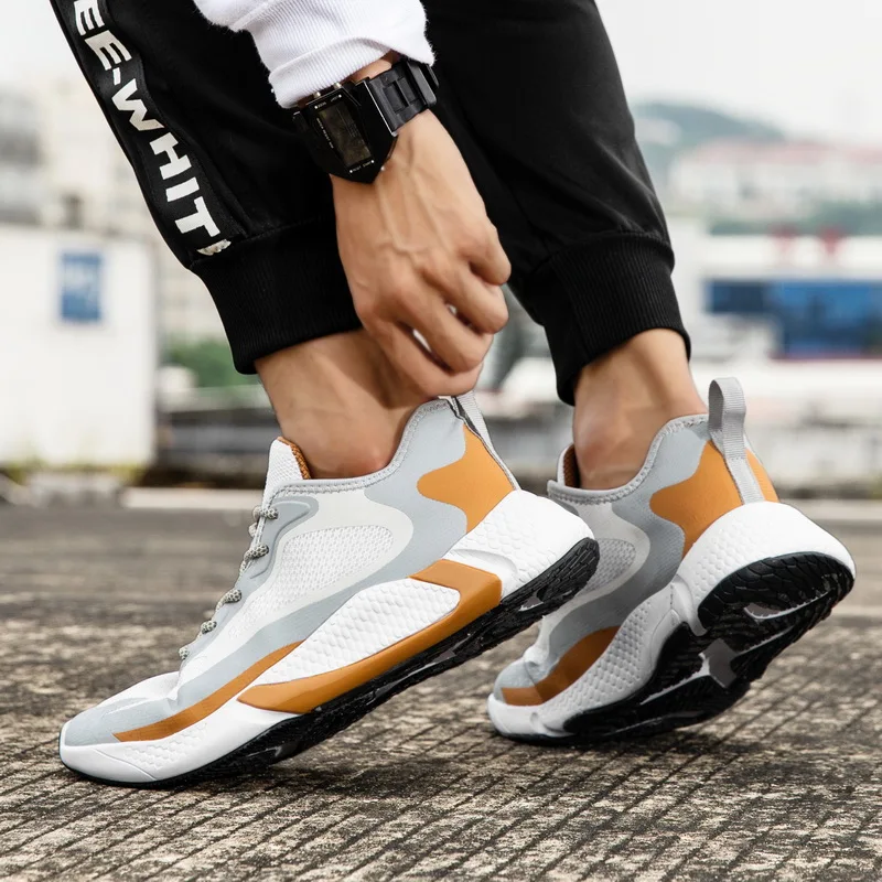 Новинка мужские уличные повседневные беговые кроссовки спортивная обувь