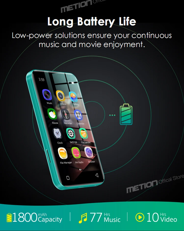 do jogador mp4 mp3 de wifi bluetooth