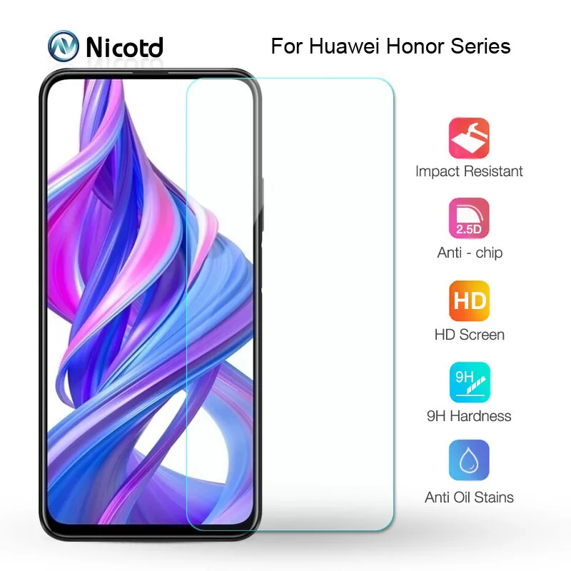 Закаленное стекло для Huawei Honor 9x 8x 7x 6x 5x 4x Защита экрана honor 10 10i 9 8 7 lite защитное
