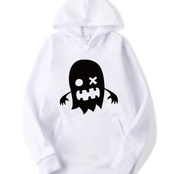 

2019 New Harajuku Creative Ghost Hoodies for Girls Printed Hooded Tops Women's Long-sleeved Winter Sweatshirt