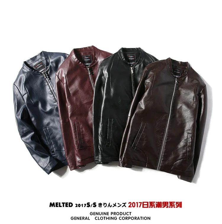 AliExpress осень и Новинка зимы Стиль Для мужчин, одежда из искусственной кожи с воротником-стойкой и большой Размеры Для мужчин куртка