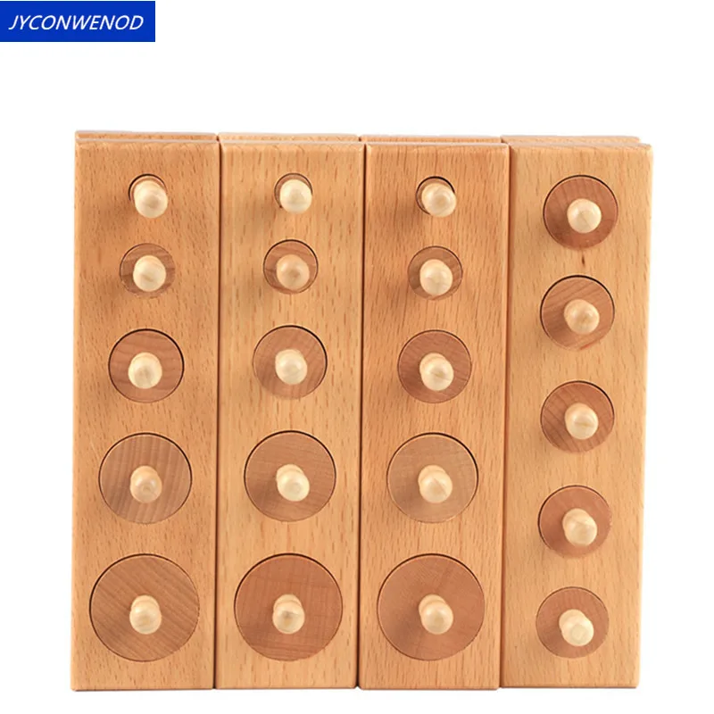 

4PC/1set Baby Toy Montessori Wooden Toys Baby Development Practice and Senses Educational Toy For Children