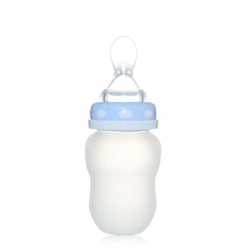 

Mei ying tang Creative Multi-functional Rice Paste Bottle Extrusion Type 180ml Wide Mouth Silicone Nursing Bottle Mom And Baby