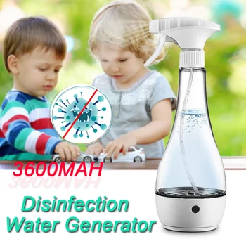 

500ml Disinfection Water Maker Electrolytic Generator Portable Cleaning Disinfection Household Sterilization Tools Air Sprayer