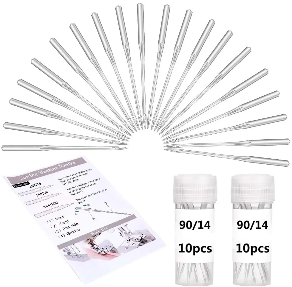 KAOBUY 20PCS Home Sewing Machine Needles Size 14 Universal Regular Point Tools | Дом и сад
