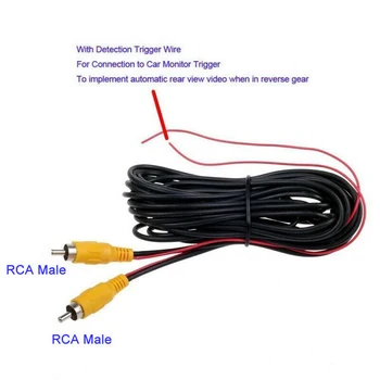 

RCA Reverse Rear View Backup Car Auto Video Cable Camera Parking Extension Wires