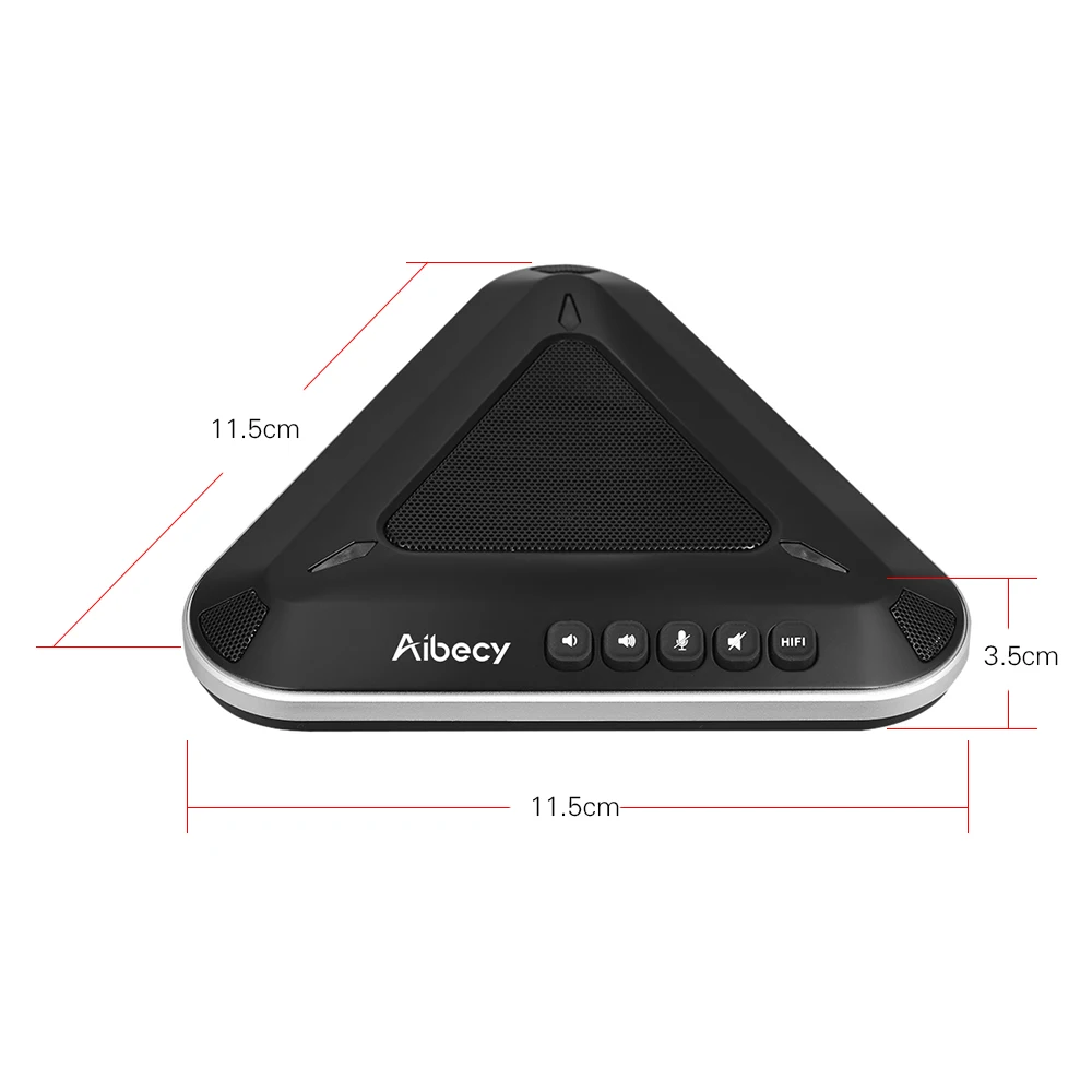 Aibecy проектор USB видео микрофон конференц-связи Громкоговоритель аудио звукосниматель Поддержка Skype, MSN QQ для компьютера мобильного телефона