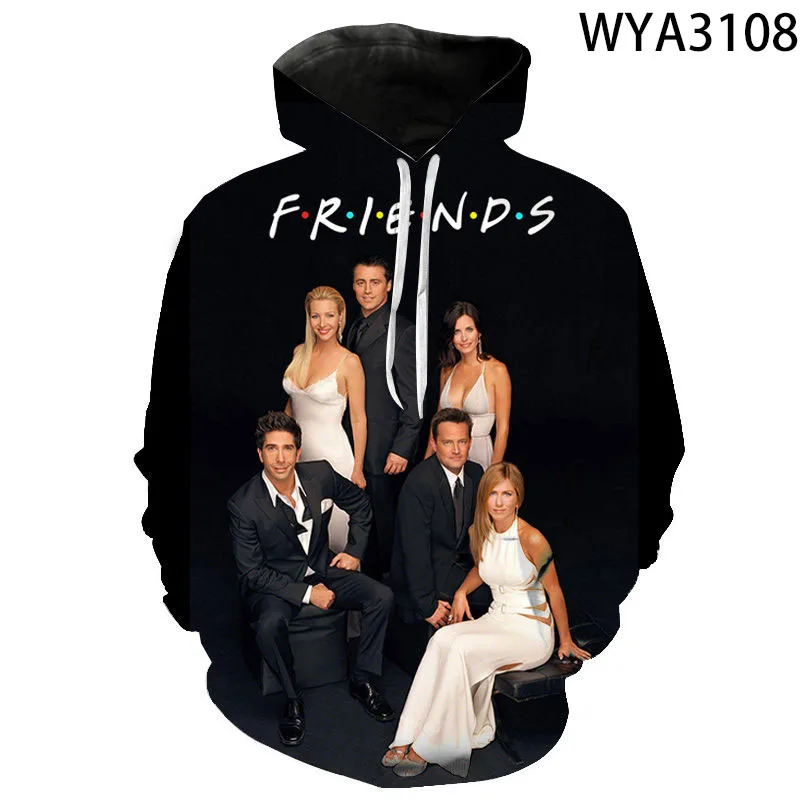 

2020 New Friends Tv Show Men Women Children Casual Hoodies 3D Printed Fashion Sweatshirts Pullover Boy Girl Kids Streetwear Coat