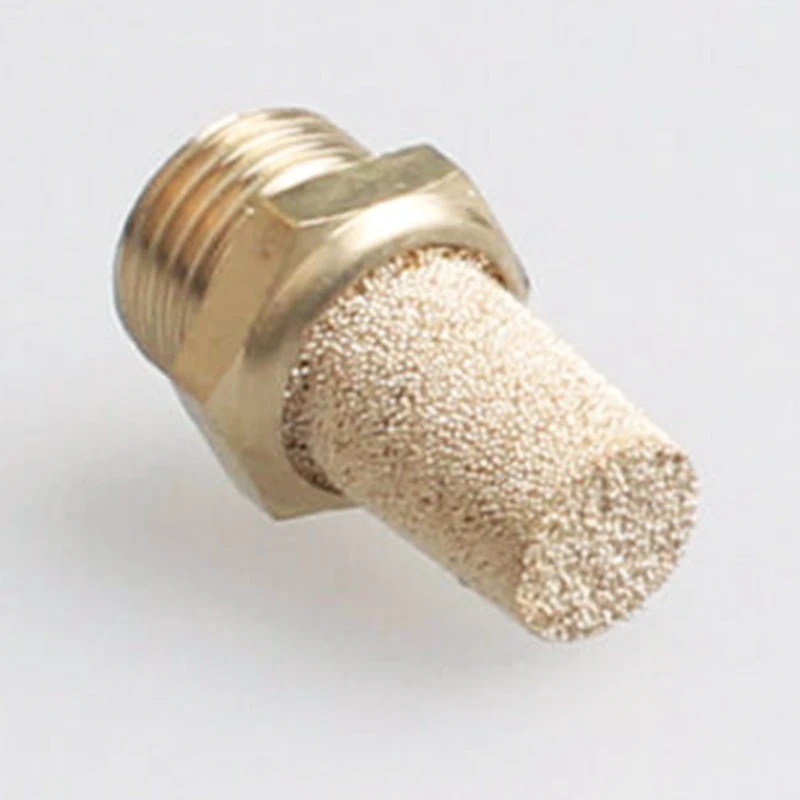 

1/4BSP Thread Brass Pneumatic Air Exhaust Silencer Muffler 29x15mm Replacement