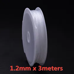 Elastic Cord for Jewelry Making - Transparent Thread for DIY Bracelets and Necklaces (1.2mm x 3meters)