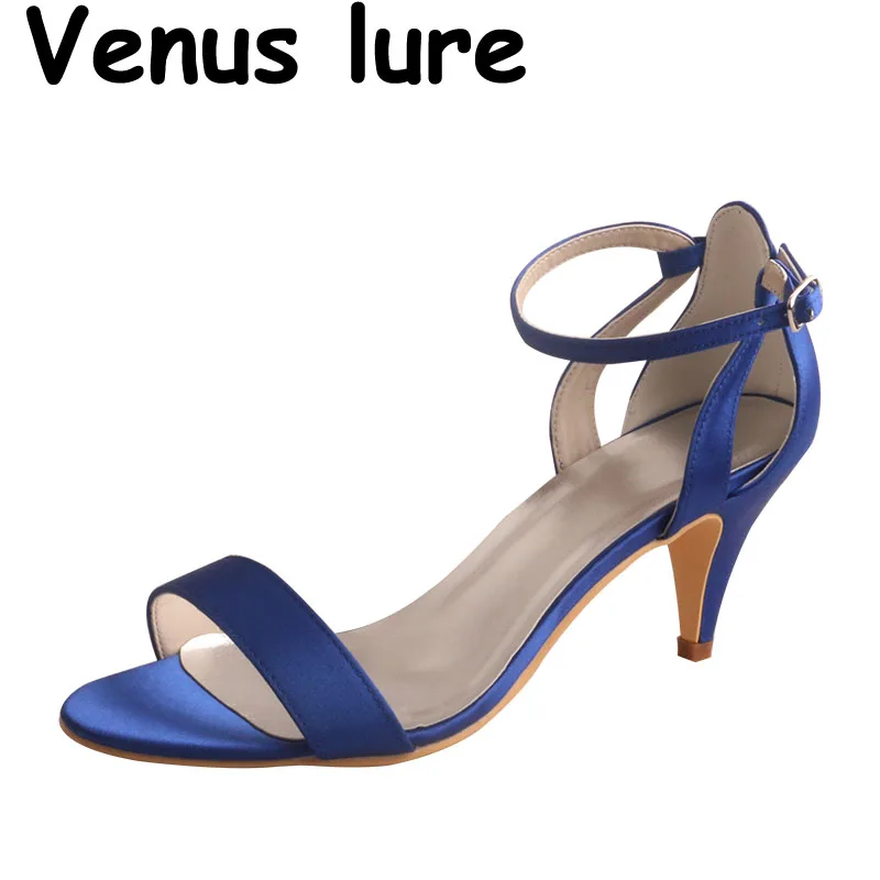 blue evening sandals