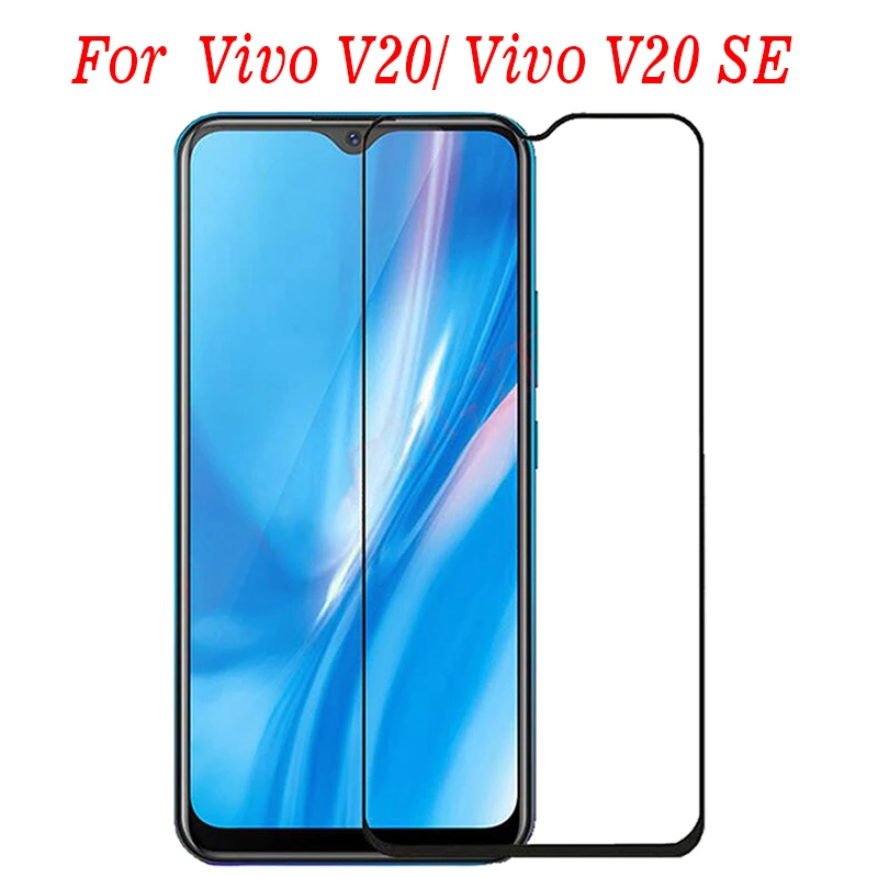 3D полное клеевое закаленное стекло для Vivo V20 5G покрытие Высокое качество 9H Защитная пленка экрана SE