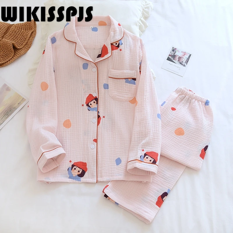 

WIKISSPJS2021 New Spring and Summer Pajamas Suit Thin Home Service Women's Pajamas Lounge Wear Pajamas for Teen Girls