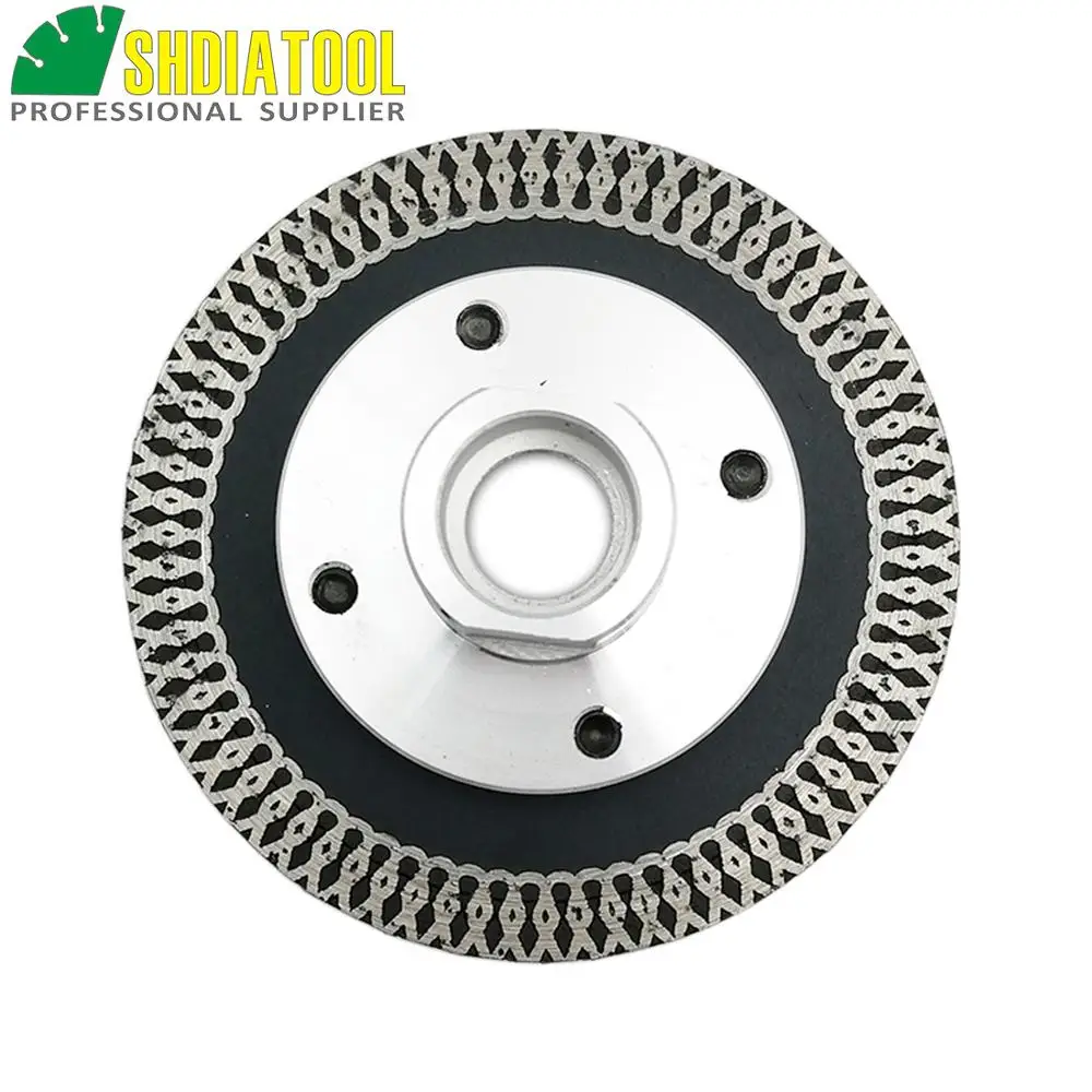DIATOOL 2 pcs 75mm Hot pressed mini mesh turbo rim diamond engraving saw blades with removable M14  flange