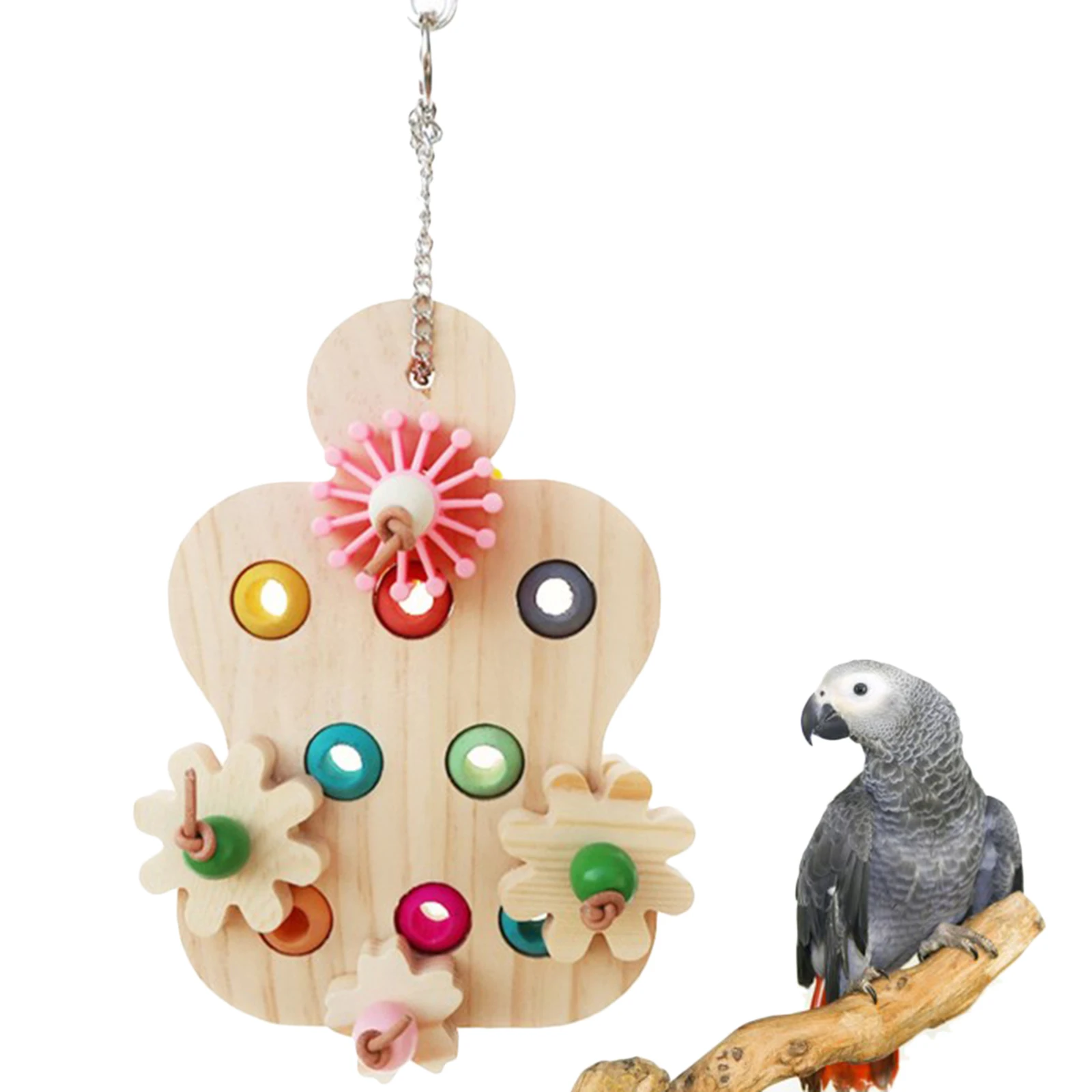 Parrot Toy Parrot Chew Toy Interactive Educational Trainer for Large Parrot Large Birds