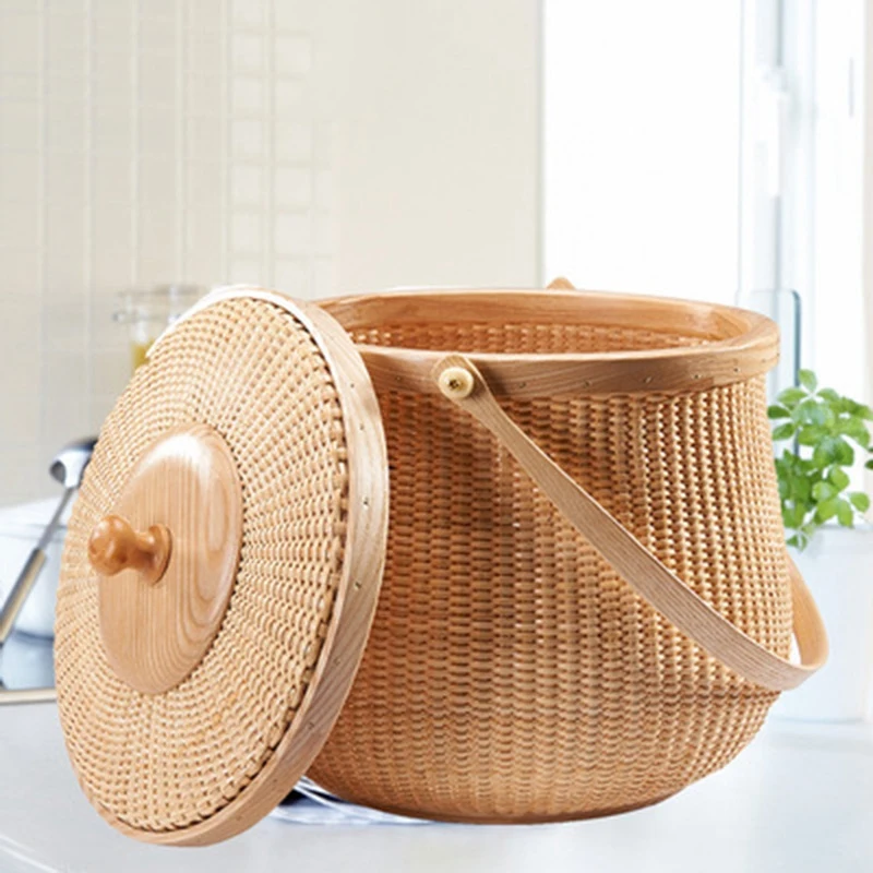 Hand Woven Storage Basket, Hand Basket, Storage Basket, Tea Collection