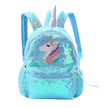

Harajuku Unicorn Sequined Girl Fan Backpack Mini Backpack