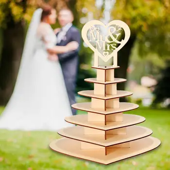 

Wooden Plywood Mr&Mrs Heart Chocolate Frame Personalised Economic Chocolate Display Stand Snack Display Party Centrepiece Home