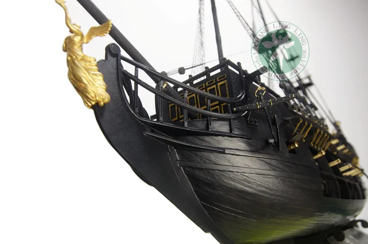 DIY 1/35 Пираты Карибы черный жемчуг нет. Деревянный Парусный комплект модели корабля ручной сборки ремесла