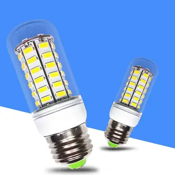 

E27 LED Bulb 5730 Corn Lamp Transparent Cover 24 36 LED Bulb Saving Bulb 69 Lamp Light Energy 48 Beads 96 72 Corn Warm/Whit O5C6