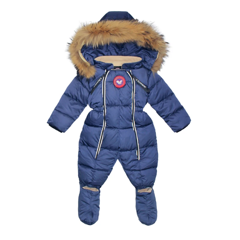 

New Winter Baby Clothes Hooded Thicken Warm Rompers Kid Boy Jumpsuit Infant Baby Girl Snowsuit Outwear
