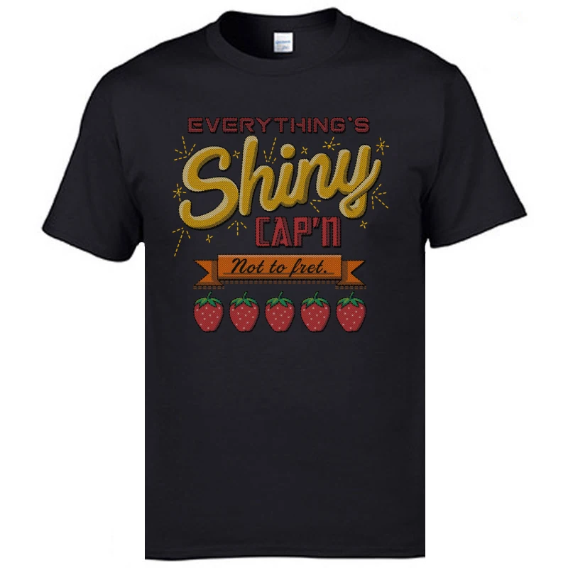 

Latest Letter Tshirts Man Normal Europe Size T-Shirts Every Thing's Shiny Strawberry Christmas T-Shirts Custom Your Own Design
