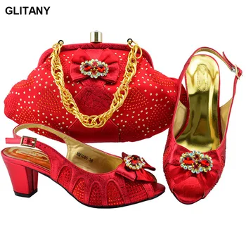 

Latest Design Women Shoes and Bag Set In Italy Sales In Women Matching Shoes and Bag Set Shoe and Bag Set New 2018 Party Shoes